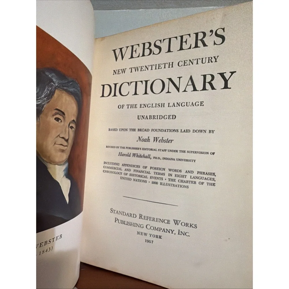 Vintage 1957 Webster's New Twentieth Century Unabridged Dictionary Of English